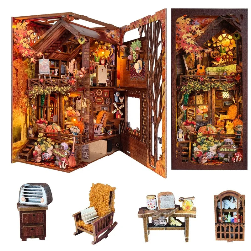Components of the Book Nook Kit | Twilight Cottage
