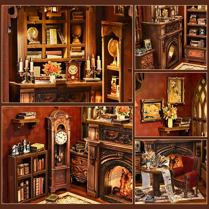 Close-up view of a decorative element in the Book Nook - Twilight Library with fine details