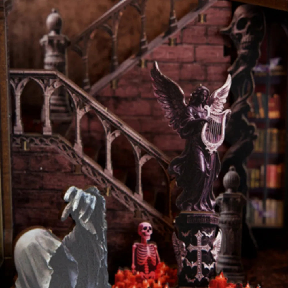 Nahaufnahme des Booknook - Dark Family Pro mit reichhaltigen Details