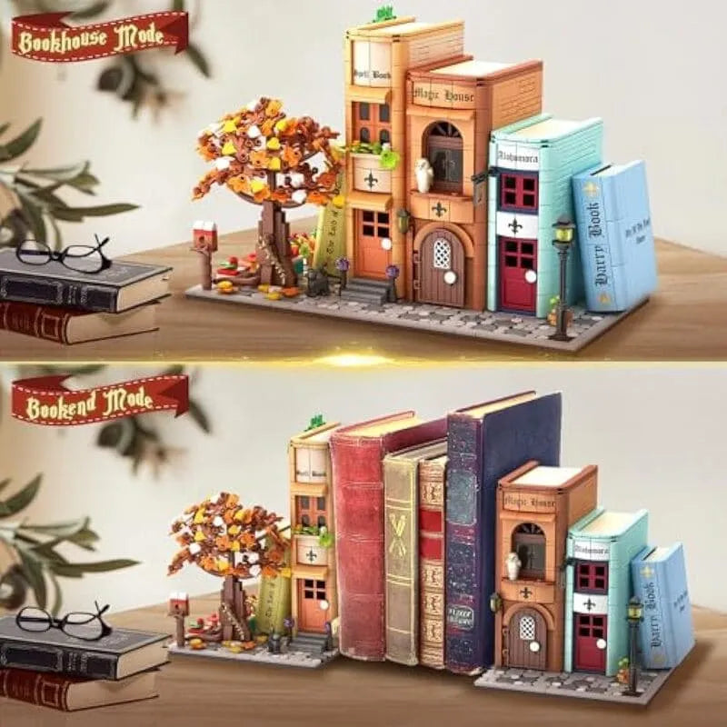 by craftoyx 3D Puzzles Miniature House Magic Bookends 