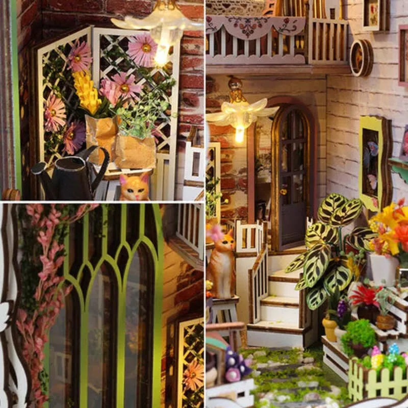 Book Nook Kit | Flower House - CraftoyX