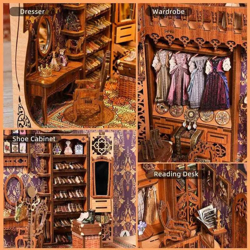 Book Nook Kit | Gorgeous Wardrobe of Duchess - CraftoyX