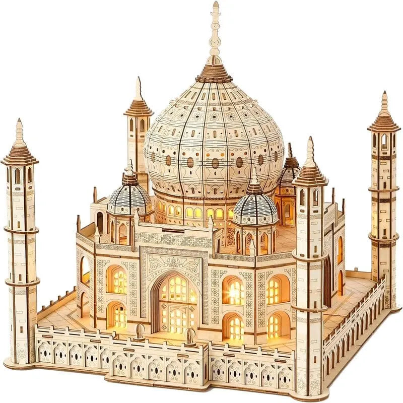 by craftoyx 3D puzzle Taj Mahal complete structure with led glow