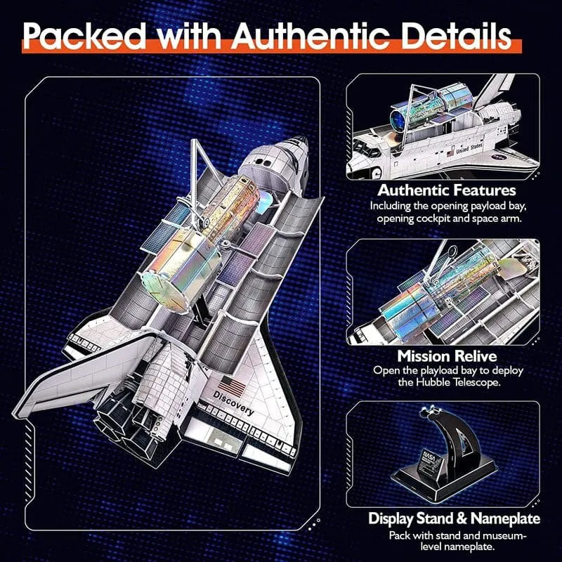 3D Puzzles | NASA Space Shuttle Discovery - CraftoyX