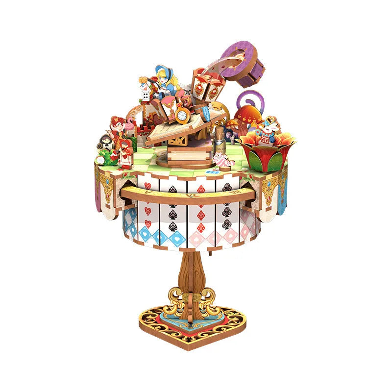 3D Music Box Puzzle Kit | Alice’s Tea Party-CraftoyX