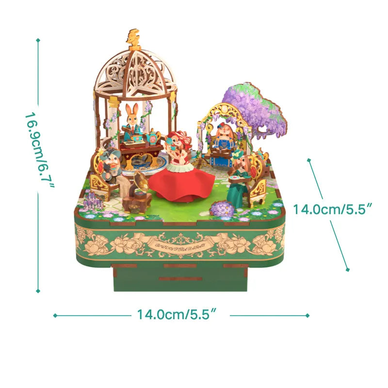 3D Music Box Puzzle Kit | Dance among the Flowers-CraftoyX