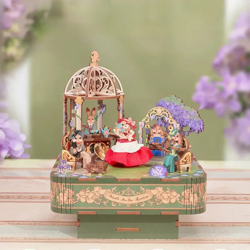 3D Music Box Puzzle Kit | Dance among the Flowers-CraftoyX