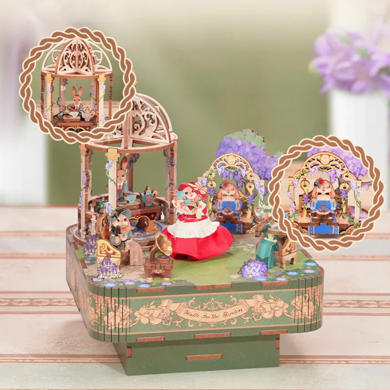 3D Music Box Puzzle Kit | Dance among the Flowers-CraftoyX