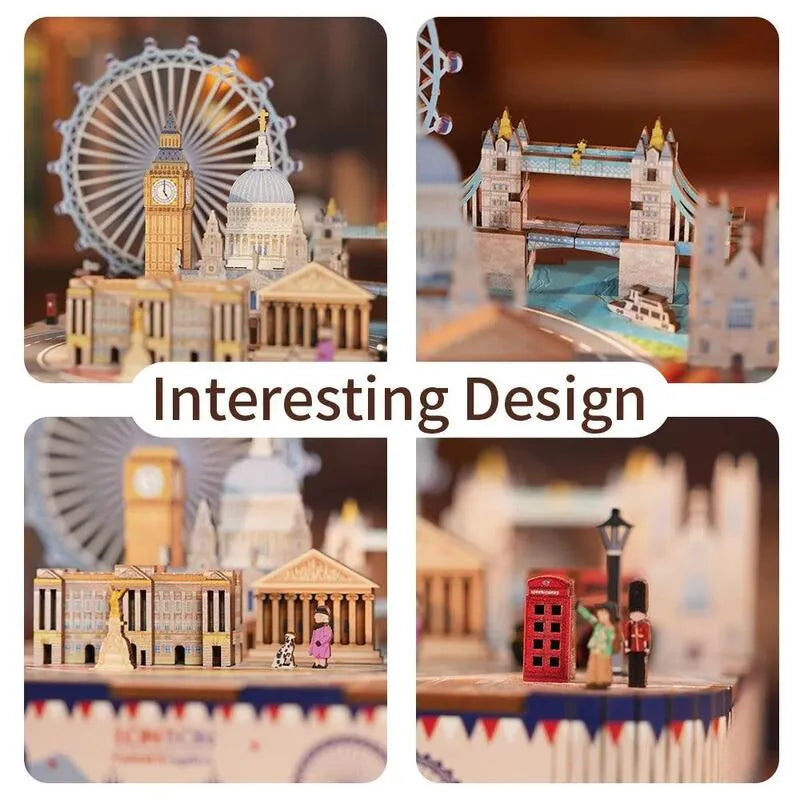 3D Music Box Puzzle Kit | London-CraftoyX