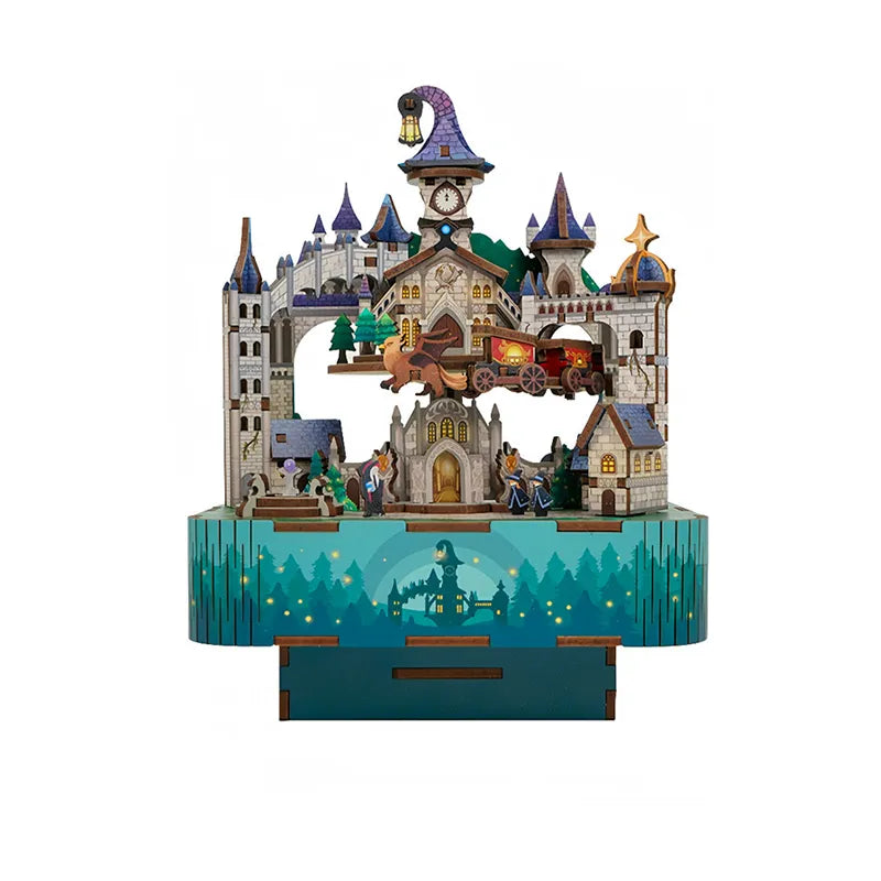 3D Music Box Puzzle Kit | Magical Castle-CraftoyX