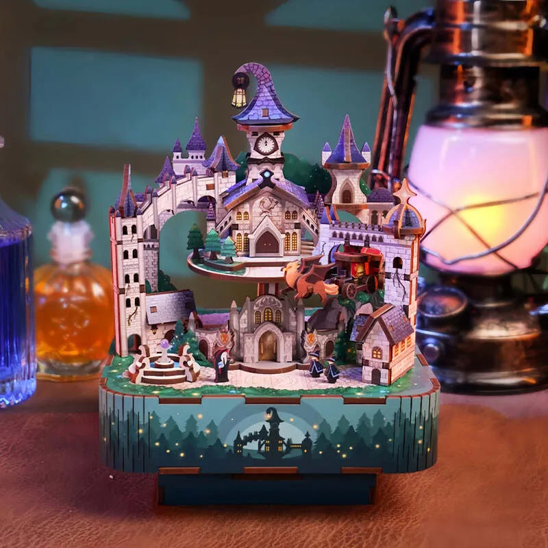 3D Music Box Puzzle Kit | Magical Castle-CraftoyX