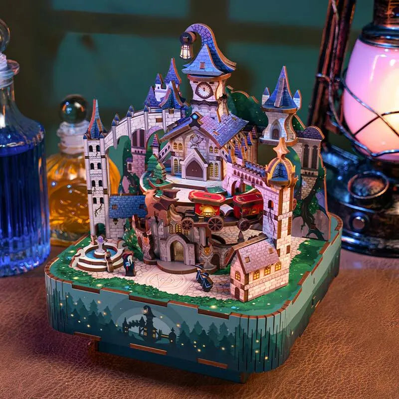 3D Music Box Puzzle Kit | Magical Castle-CraftoyX