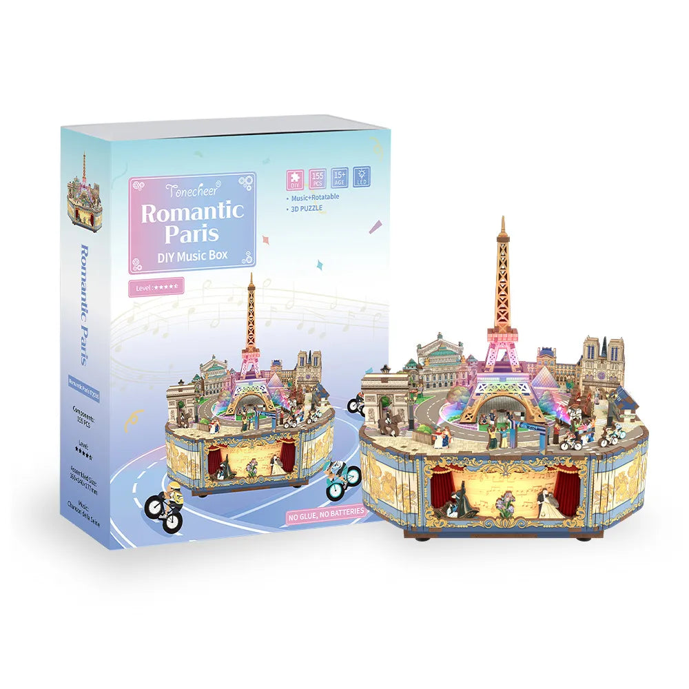 DIY Music Box Kit | Romantic Paris-CraftoyX