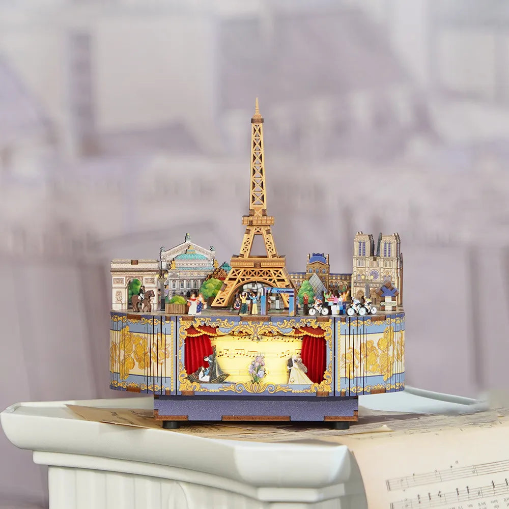 DIY Music Box Kit | Romantic Paris-CraftoyX