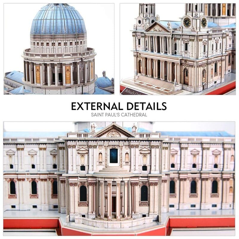 3D Puzzles | LED Large Saint Paul's Cathedral - CraftoyX