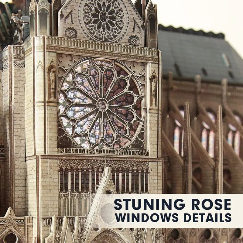 3D Puzzles | Notre Dame de Paris Church - Interactive Architectural Model - CraftoyX