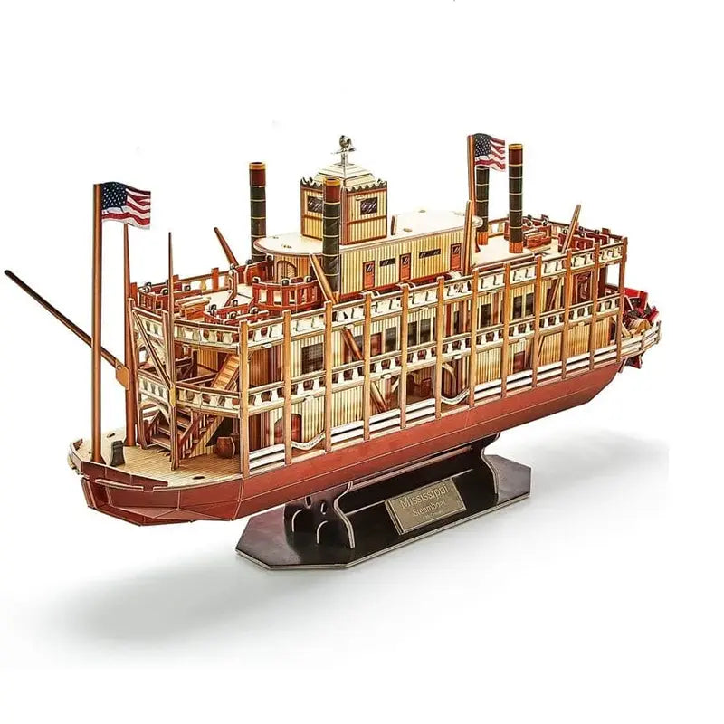 3D Puzzles | Mississippi Steamboat - CraftoyX