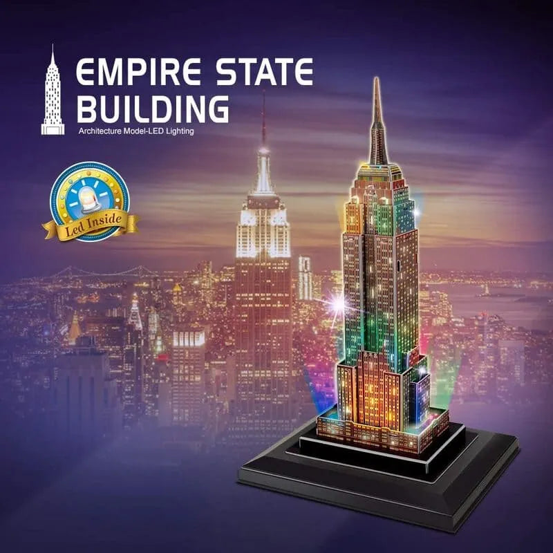 3D Puzzles | Empire State Building with LED Lights