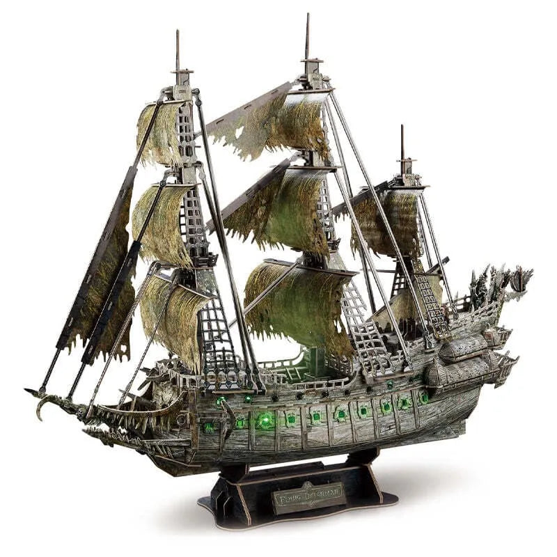 3D Puzzles | Flying Dutchman LED Pirate Ship - CraftoyX