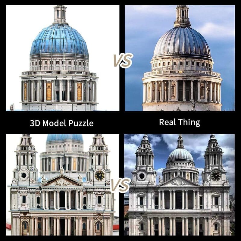 3D Puzzles | LED Large Saint Paul's Cathedral - CraftoyX