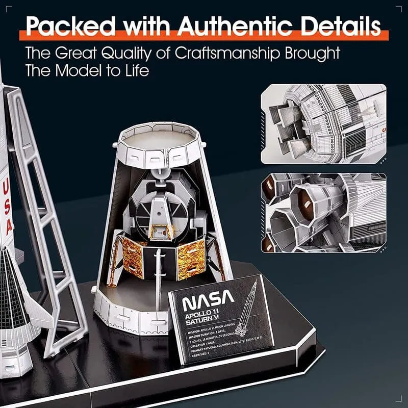 3D Puzzles | NASA Apollo Saturn V - CraftoyX