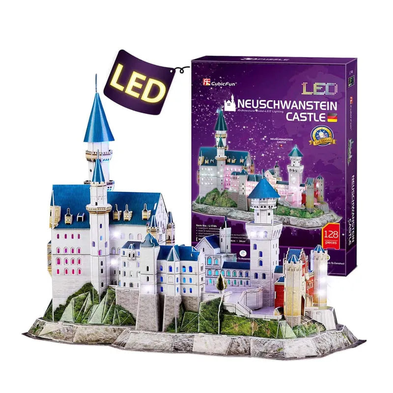 3D Puzzle | LED Neuschwanstein Castle Germany - CraftoyX