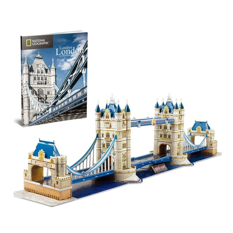 Puzzle 3D | London Tower Bridge - Educational Model Kit - CraftoyX