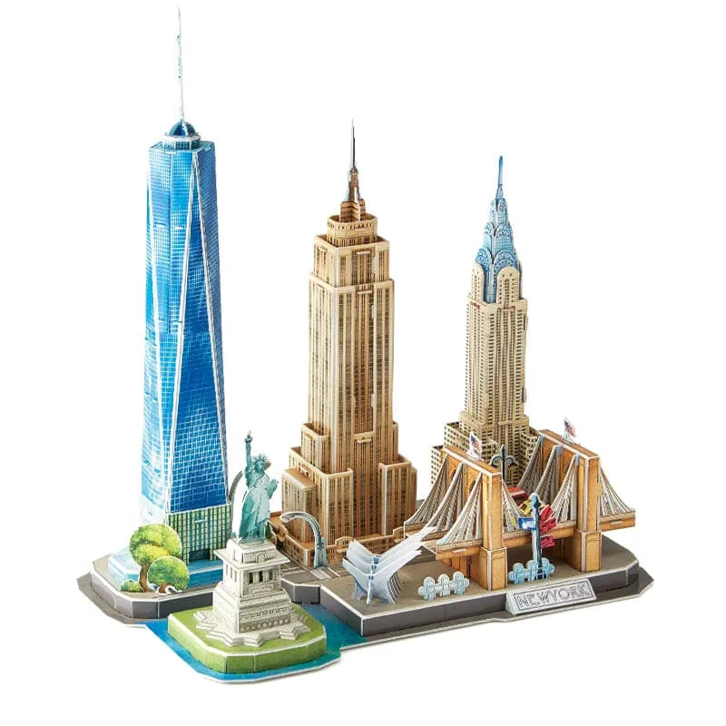 3D Puzzle | New York Cityline Architecture - CraftoyX