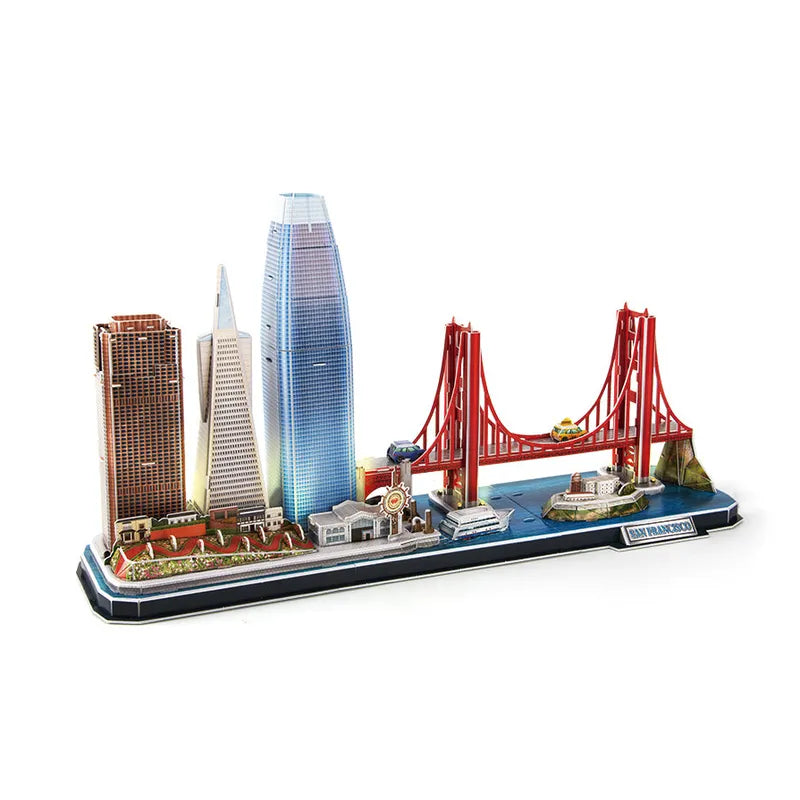 Puzzle 3D | San Francisco Cityline - Architectural Model Kit - CraftoyX