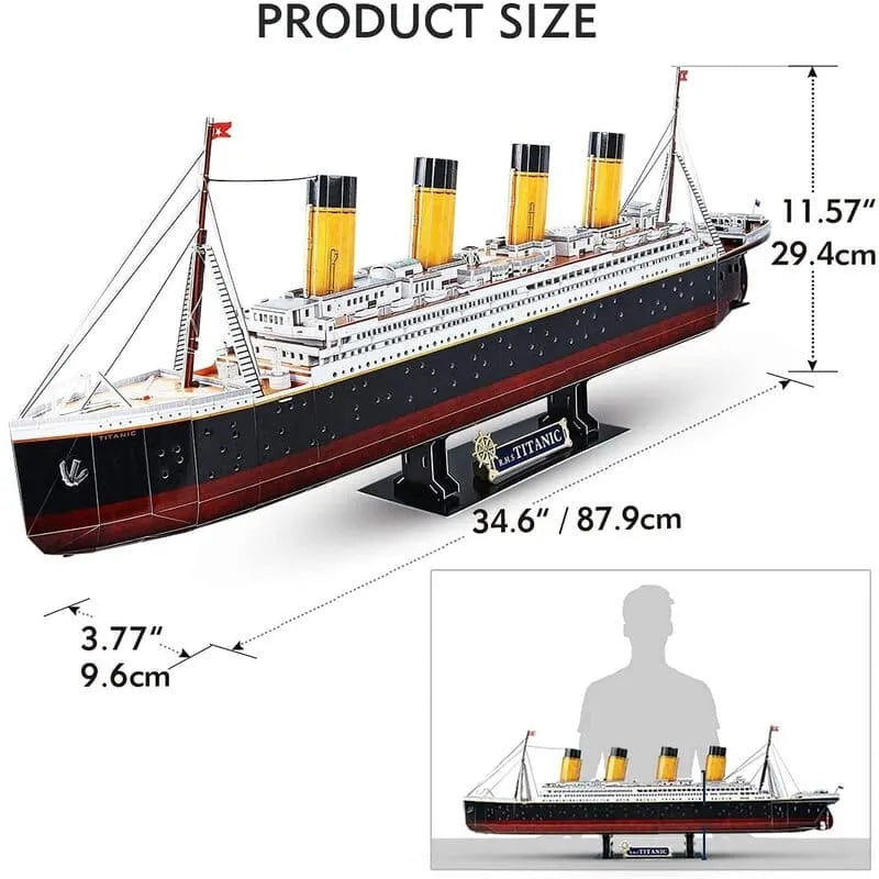 by craftoyx 3d titanic model instructions size