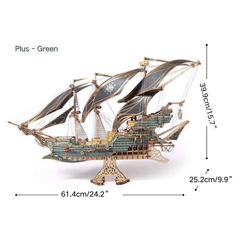 3D Wooden Puzzle | Epic Sailing Ship - Lord of Mysteries-CraftoyX