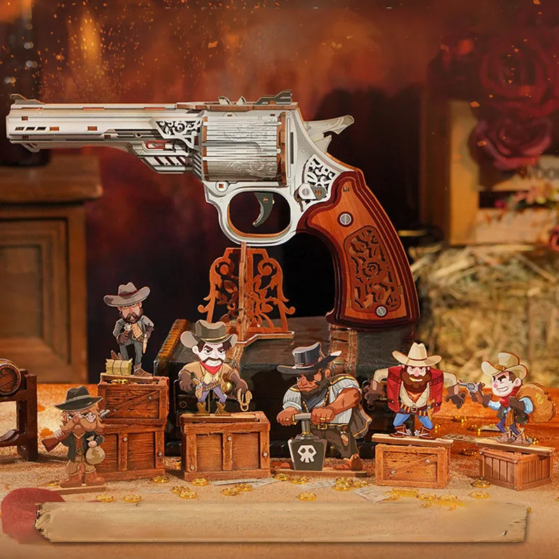 3D Wooden Puzzles | Gun and Rose-CraftoyX