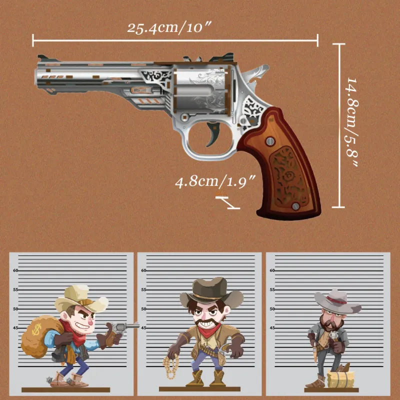 3D Wooden Puzzles | Gun and Rose-CraftoyX