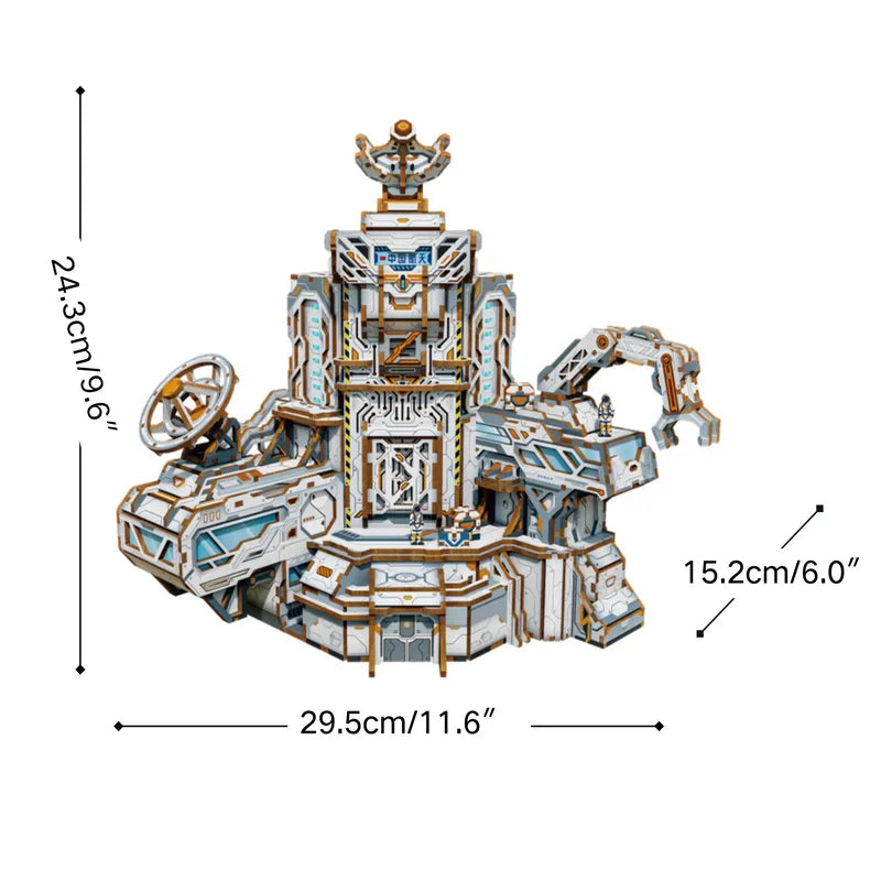 3D Wooden Puzzles | Mars Base-Chi Di Fortress-CraftoyX