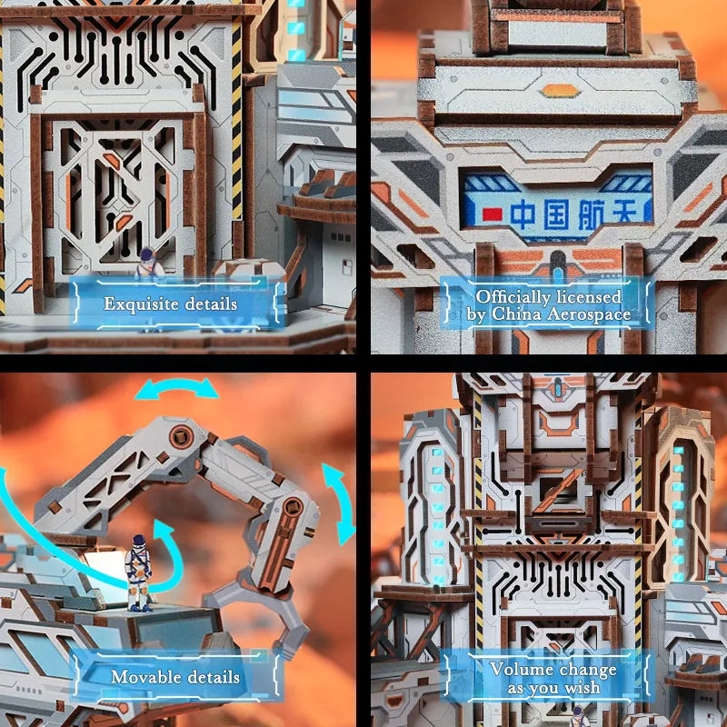 3D Wooden Puzzles | Mars Base-Chi Di Fortress-CraftoyX