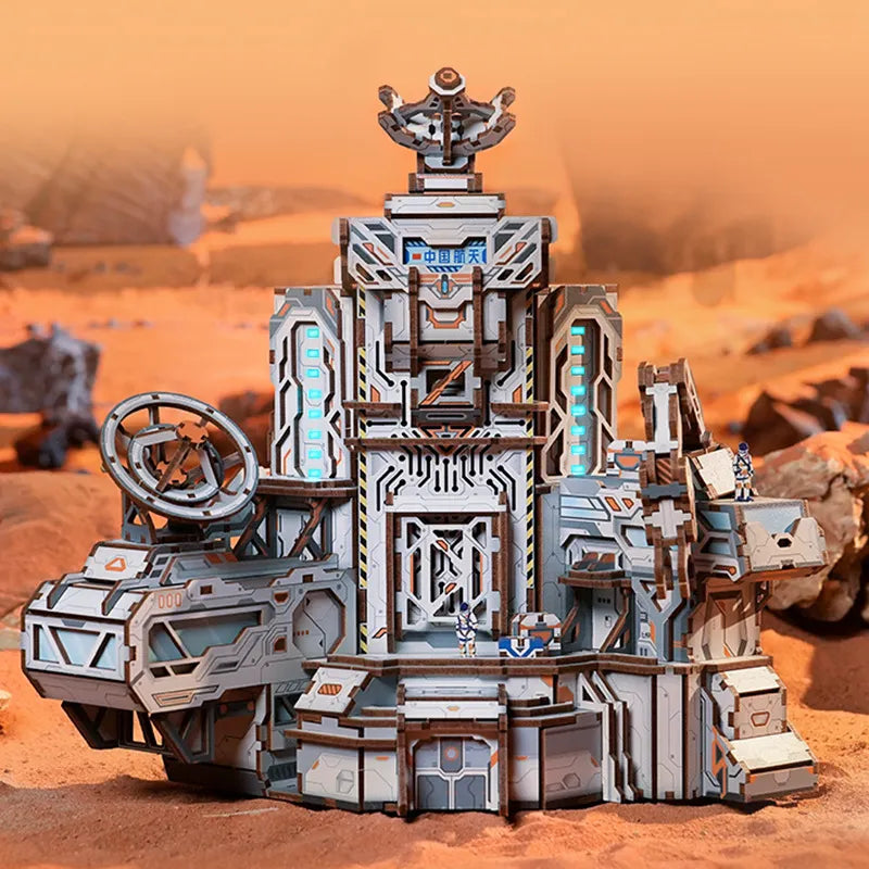 3D Wooden Puzzles | Mars Base-Chi Di Fortress-CraftoyX