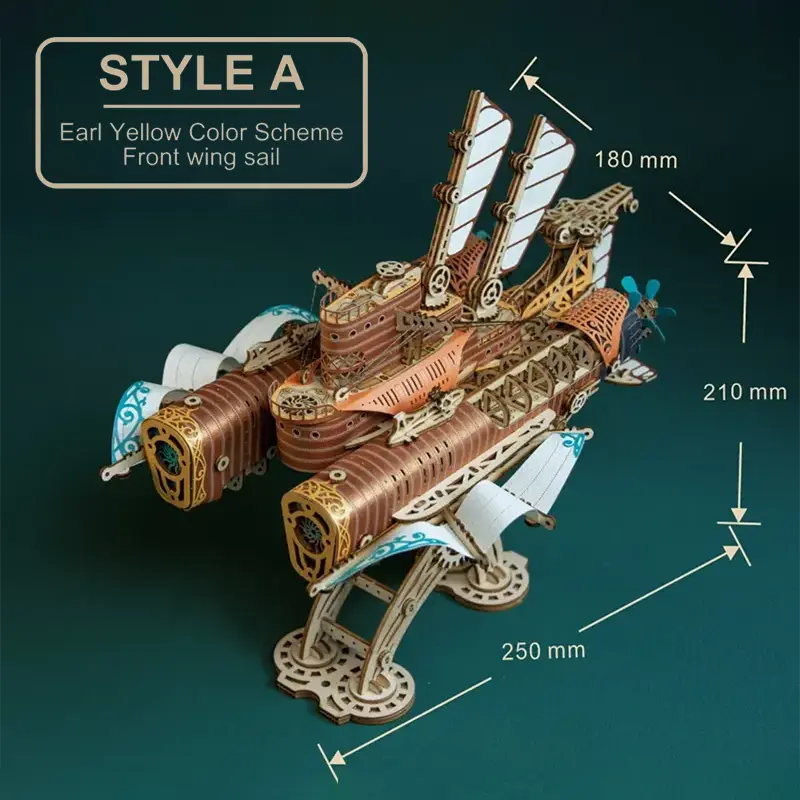 3D Wooden Puzzle | Spaceship Fantasy - 20,000 Leagues Under the Sea-CraftoyX