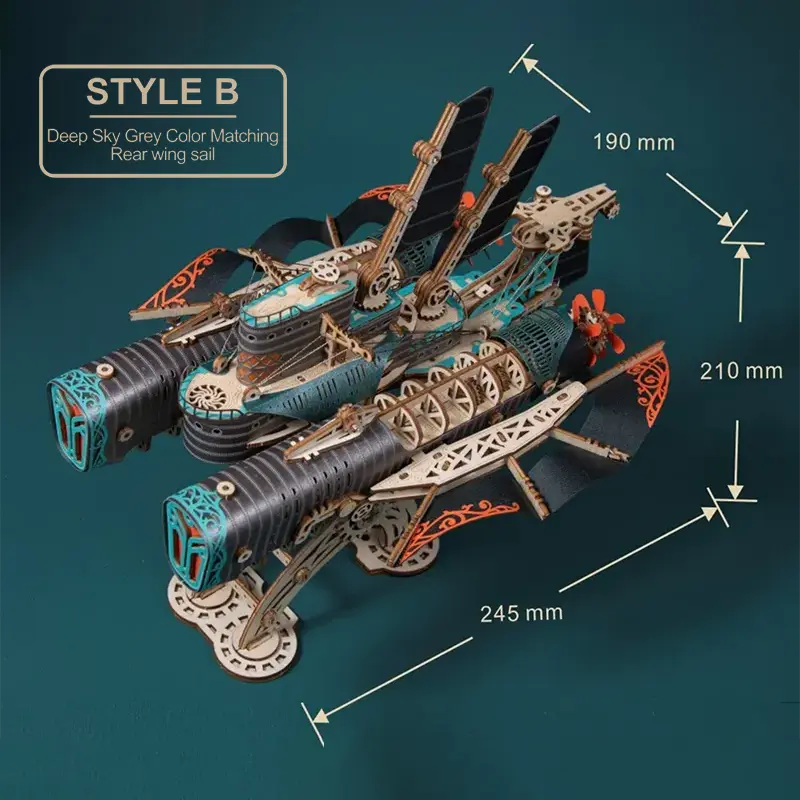 3D Wooden Puzzle | Spaceship Fantasy - 20,000 Leagues Under the Sea-CraftoyX