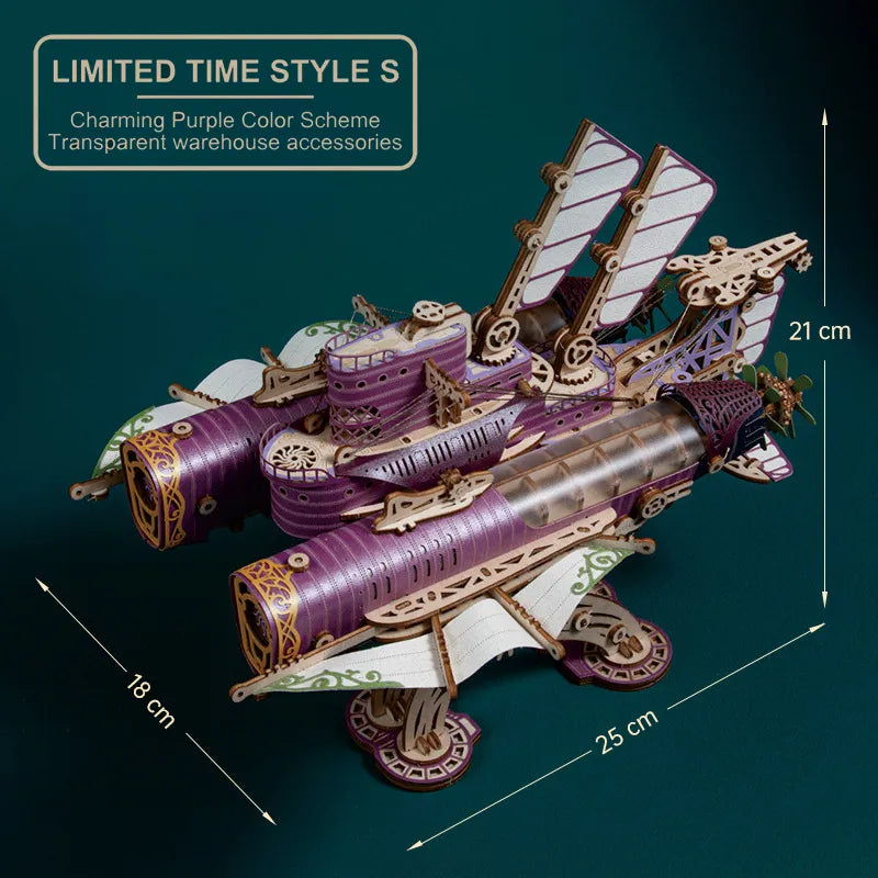 3D Wooden Puzzle | Spaceship Fantasy - 20,000 Leagues Under the Sea-CraftoyX