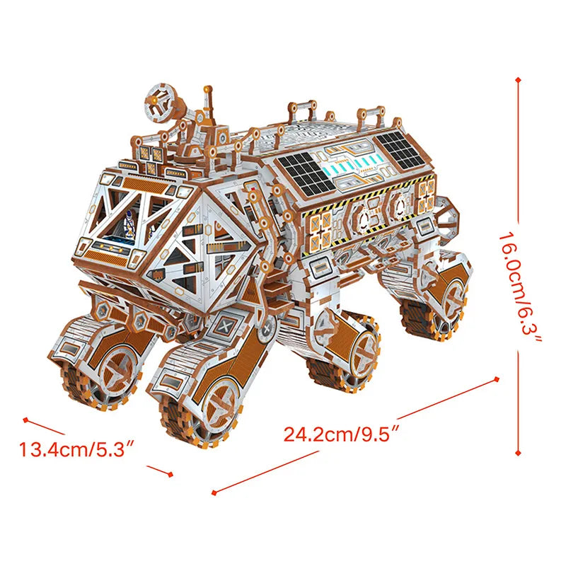 3D Wooden Puzzles | Transporter-Ba Xia - Bluetooth Audio All-Terrain Vehicle-CraftoyX