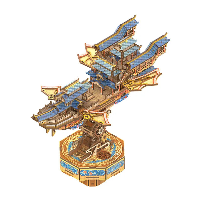 3D Wooden Puzzles | Wind Voyager-CraftoyX