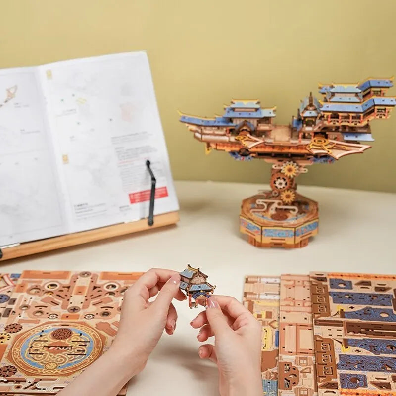 3D Wooden Puzzles | Wind Voyager-CraftoyX