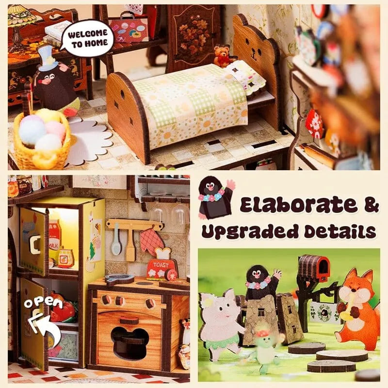 by craftoyx Book Nook Kit Exquisite Craft Gifts Mole_s Apartment 