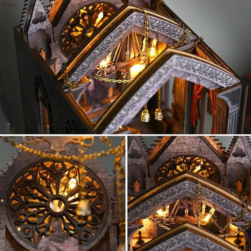 by craftoyx Book Nook Kit Unique Decoration Idea Quiet Night Prayer 