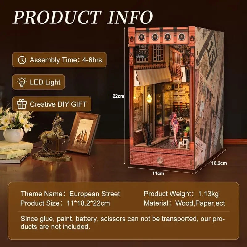 by craftoyx Book Nook Model Kit Details Prosperity in Europe 