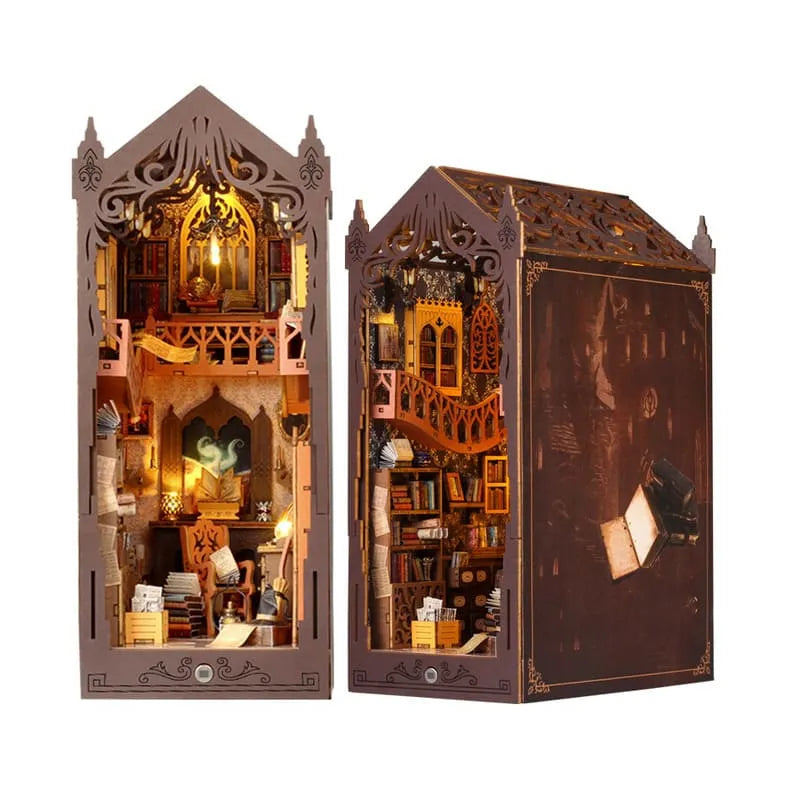 Book Nook Kits | Magic Library 3D Puzzle - Enchanted Shelves - CraftoyX