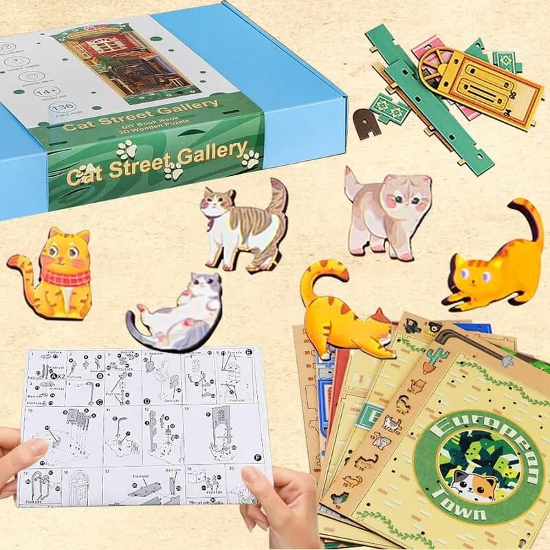 by craftoyx DIY Book Nook Kit CatStreet Detailed Instructions 