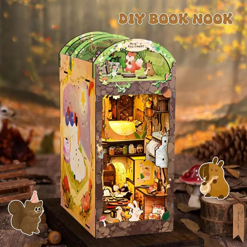 by craftoyx DIY Book Nook Kit Mole_s Apartment 