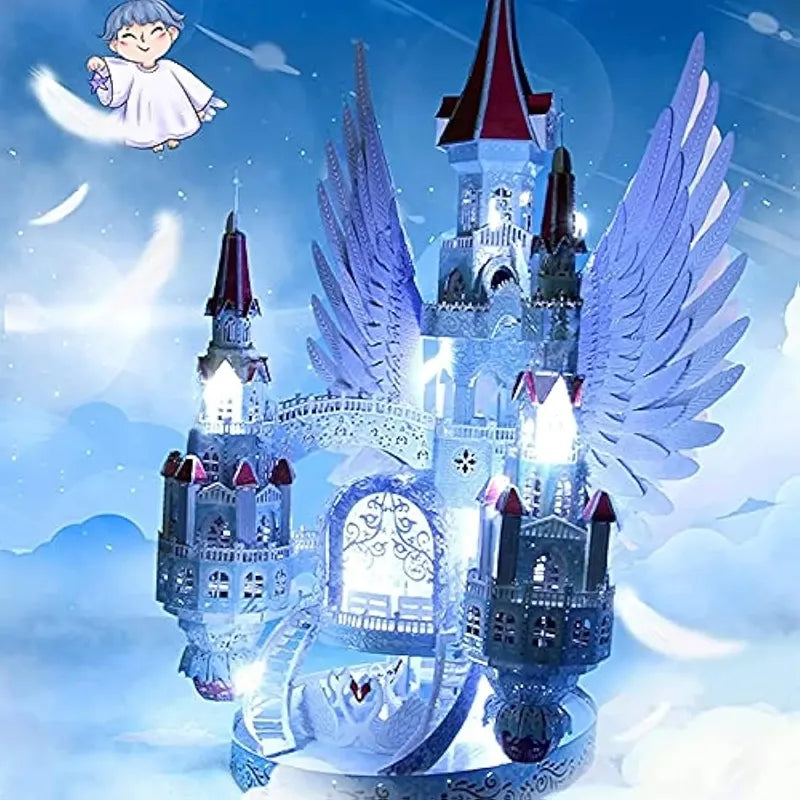 by craftoyx DIY Metal Puzzle Angel Castle Fantasy Realms