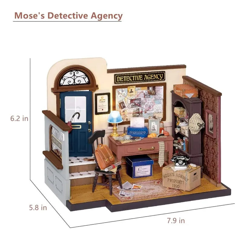 by craftoyx DIY Pleasure Miniature Dollhouse Mose_s Detective Agency size 